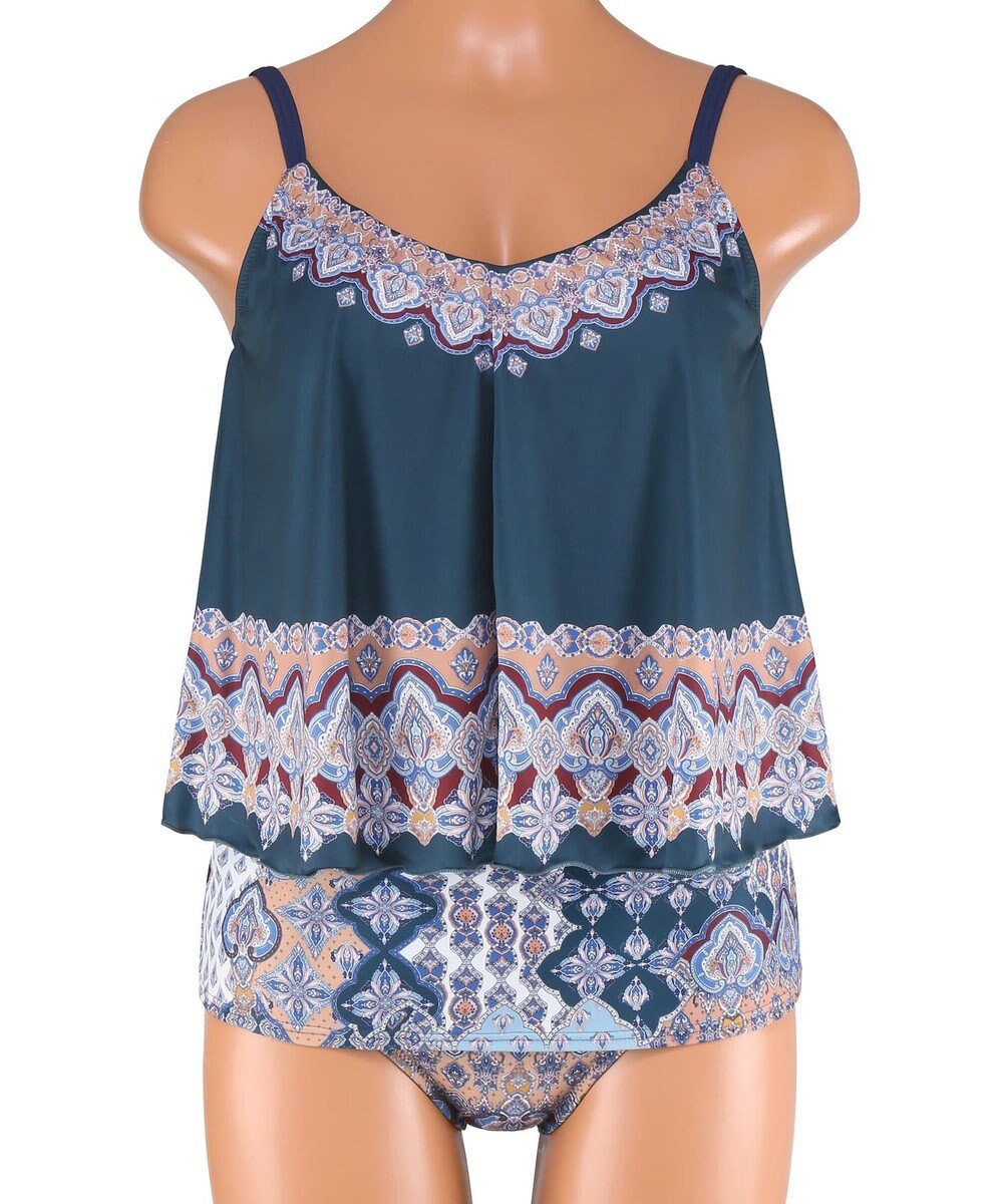 San-ai Resort（三愛水着楽園） ロングパンツセット水着　9M・11L　【Coral veil（コーラルヴェール）】 