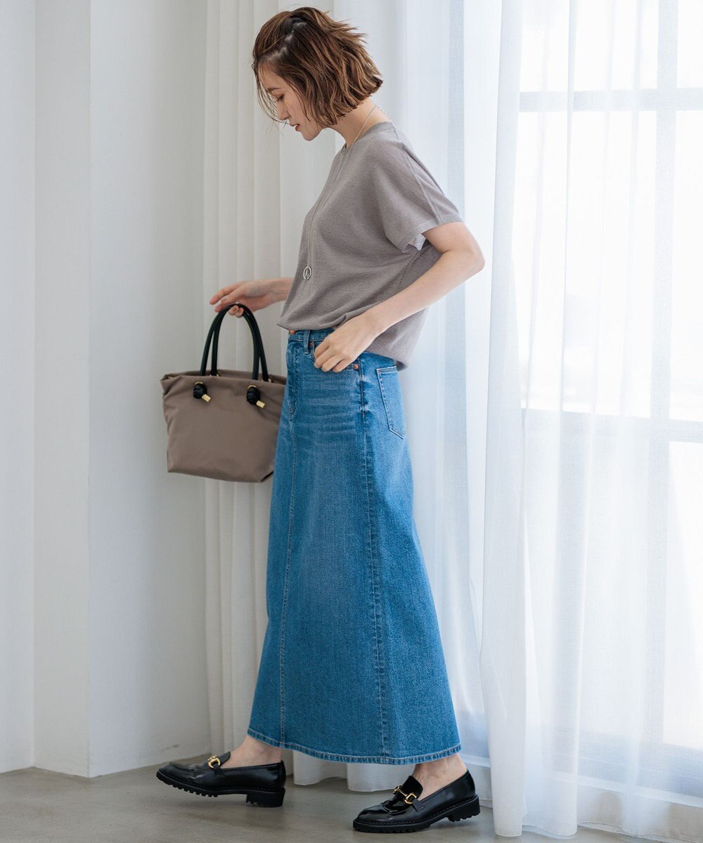 23区 L 【洗える】クリスピーシアールレックス フレンチスリーブ プルオーバー 