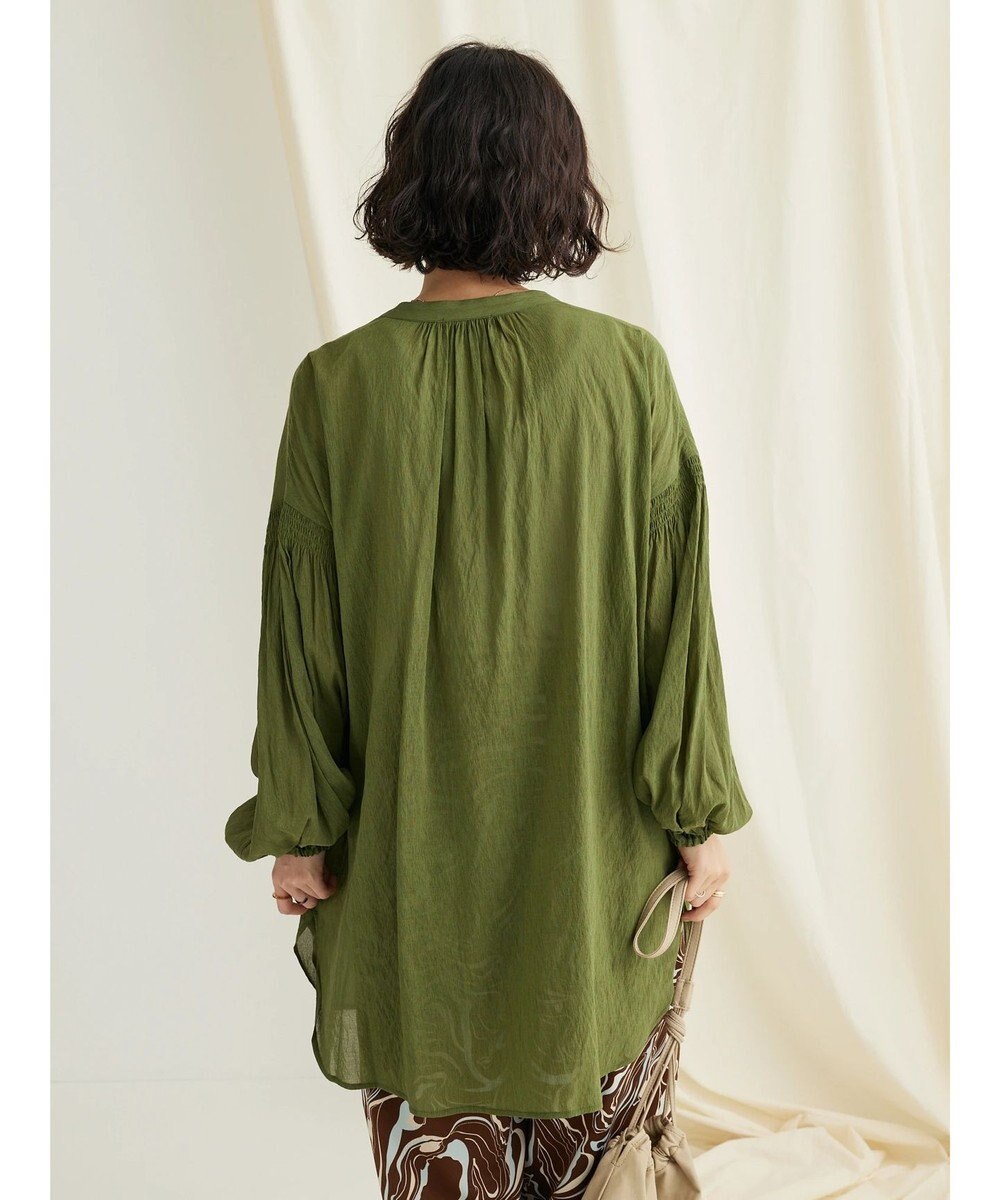 CRAFT STANDARD BOUTIQUE ウ゛ィンテージボイルソデシャーリングチュニック 