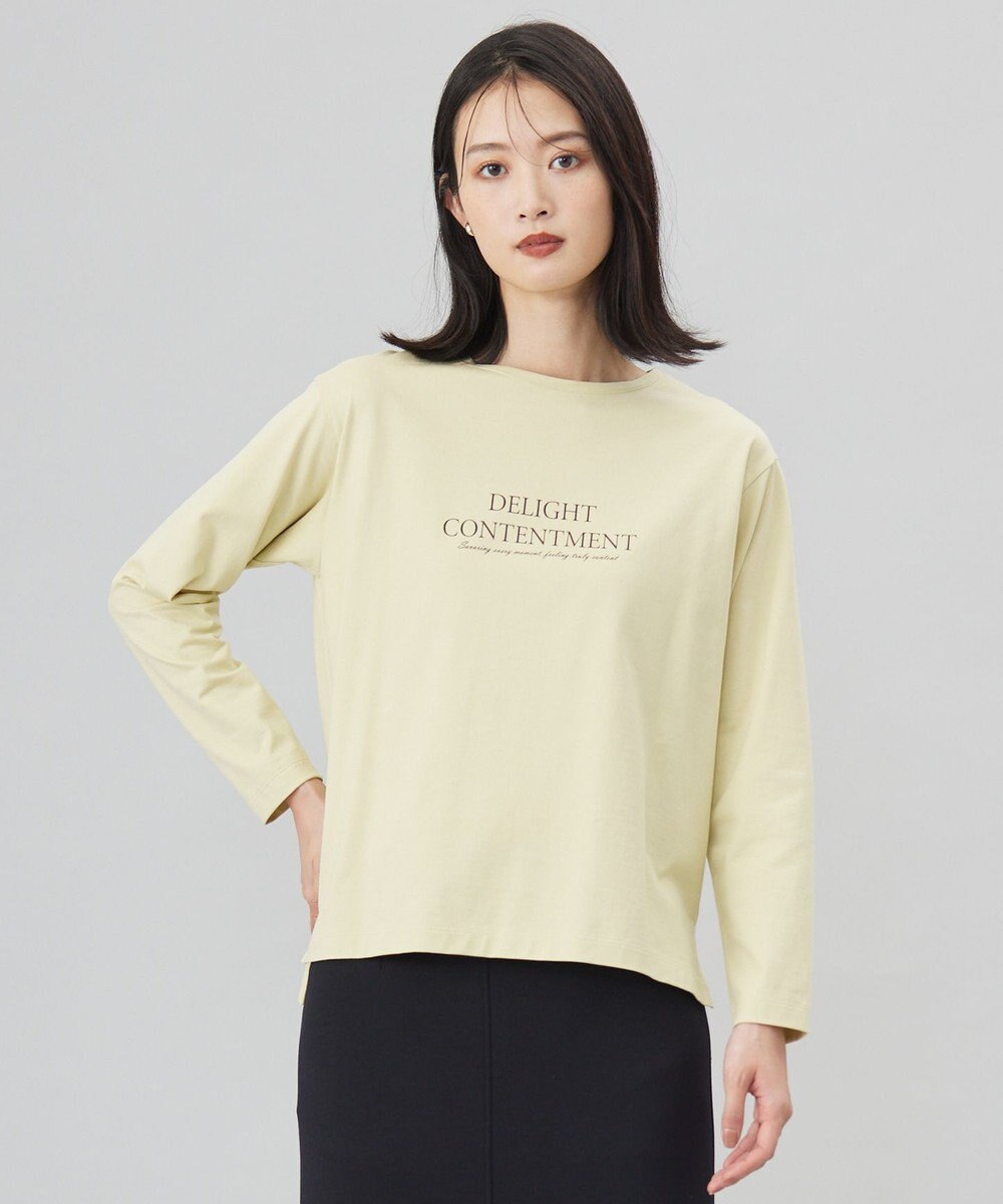 J.PRESS LADIES L ロゴ ロングスリーブ Tシャツ 