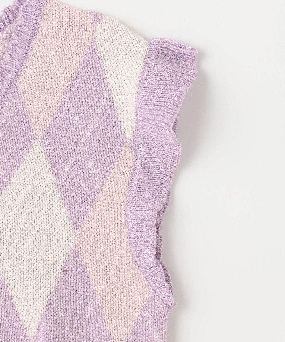 ANY KIDS アーガイル ニット ベスト 