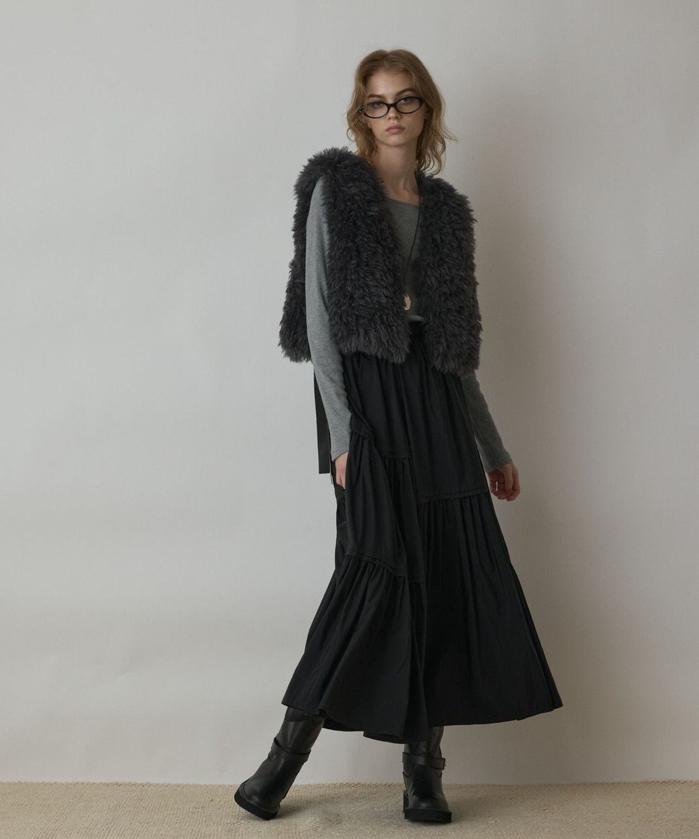 GRACE CONTINENTAL ショ－トファ－ジレ 