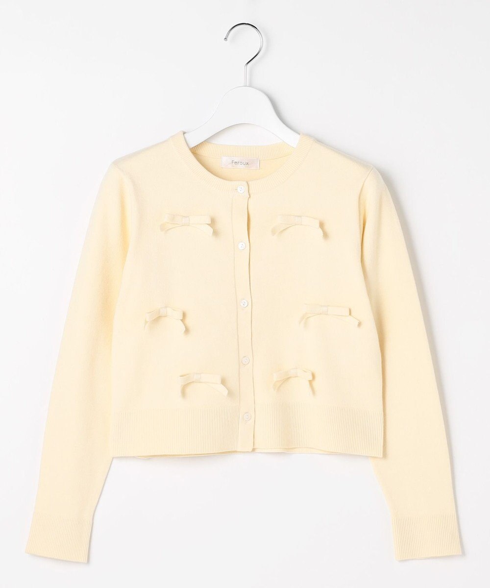 Feroux リボンディテール カーディガン 