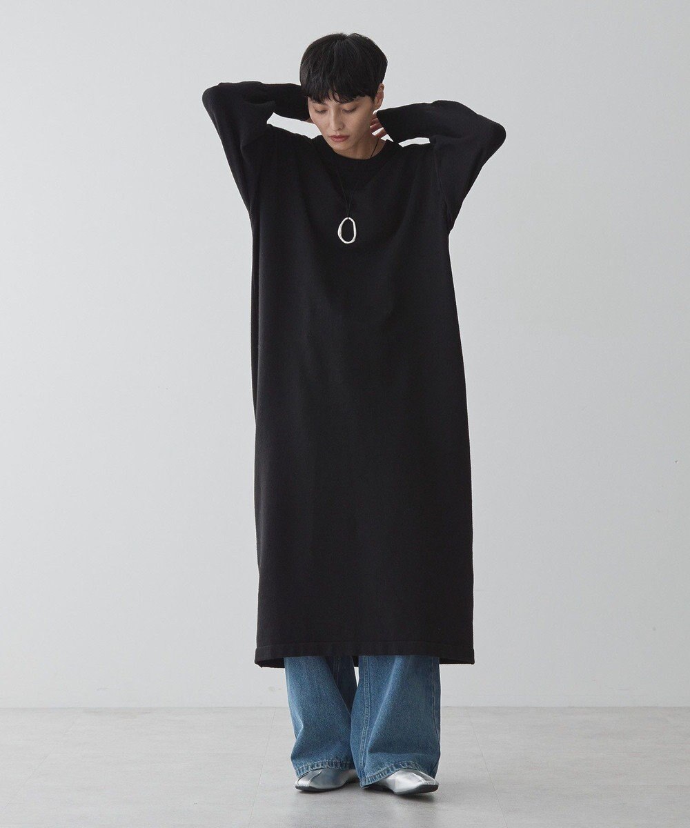 AMERICAN HOLIC クルーネックニットワンピース 