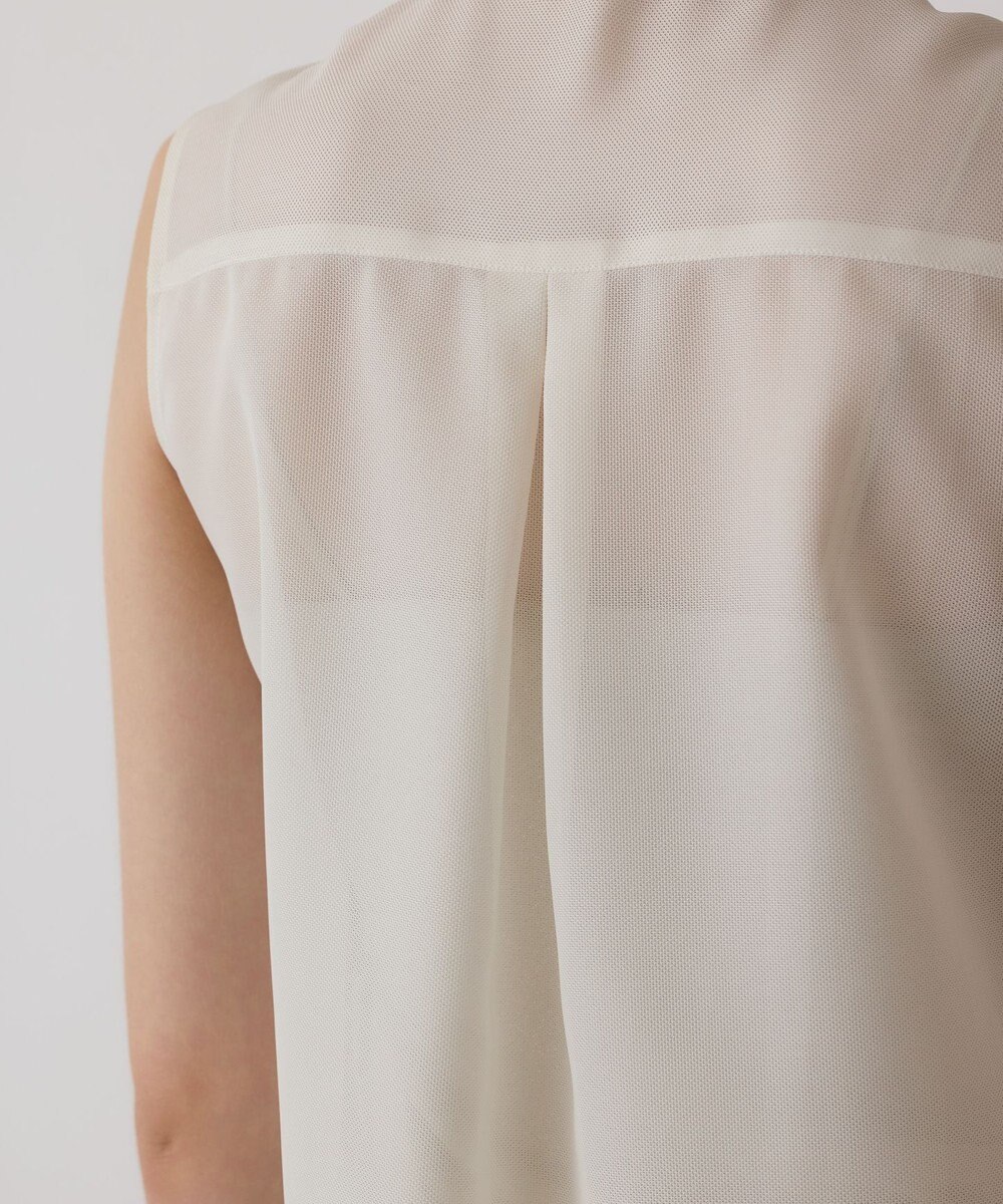 GRACE CONTINENTAL シアーメッシュノースリーブ 