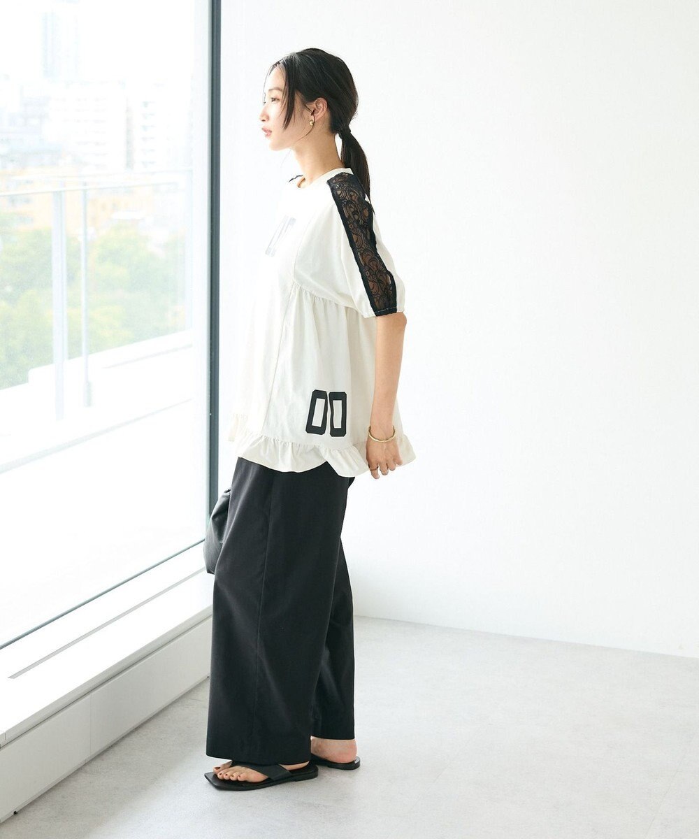 CRAFT STANDARD BOUTIQUE 接触冷感/UVカット/レースライン入りチュニック 