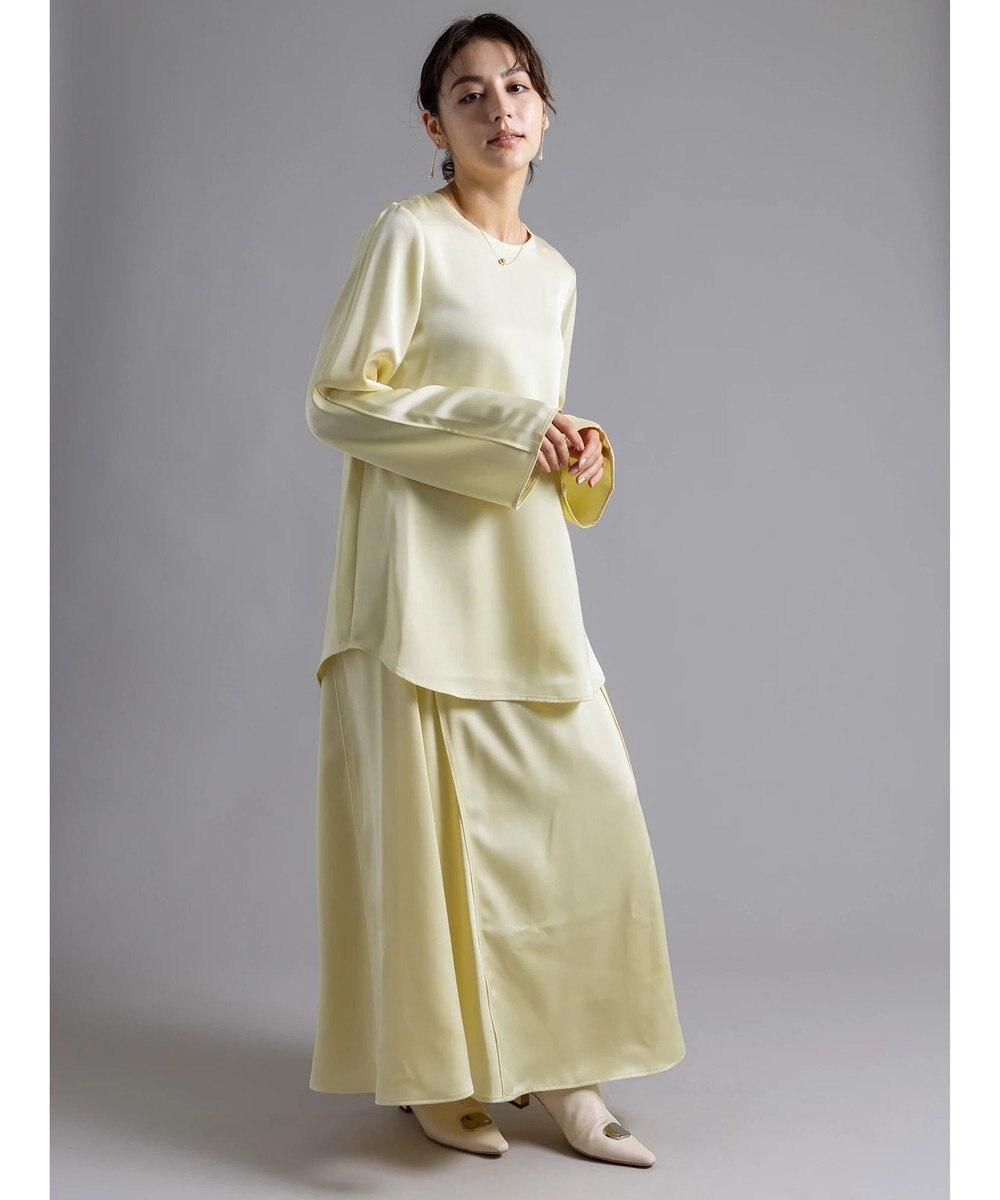 Te chichi 【Atelier Bonheur】サテンバックボタンブラウス(セットアップ可)《2025winter catalog item》 