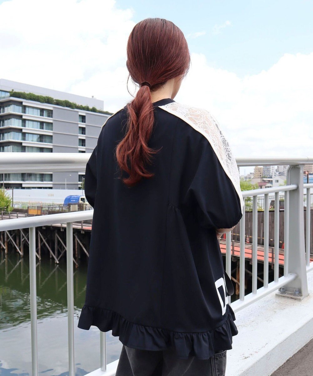 CRAFT STANDARD BOUTIQUE 接触冷感/UVカット/レースライン入りチュニック 