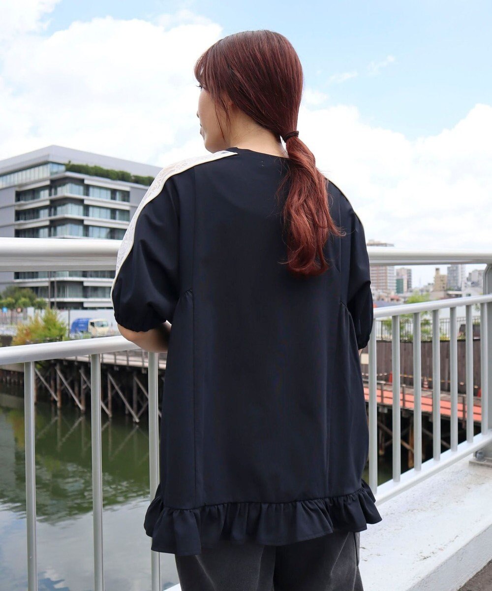 CRAFT STANDARD BOUTIQUE 接触冷感/UVカット/レースライン入りチュニック 