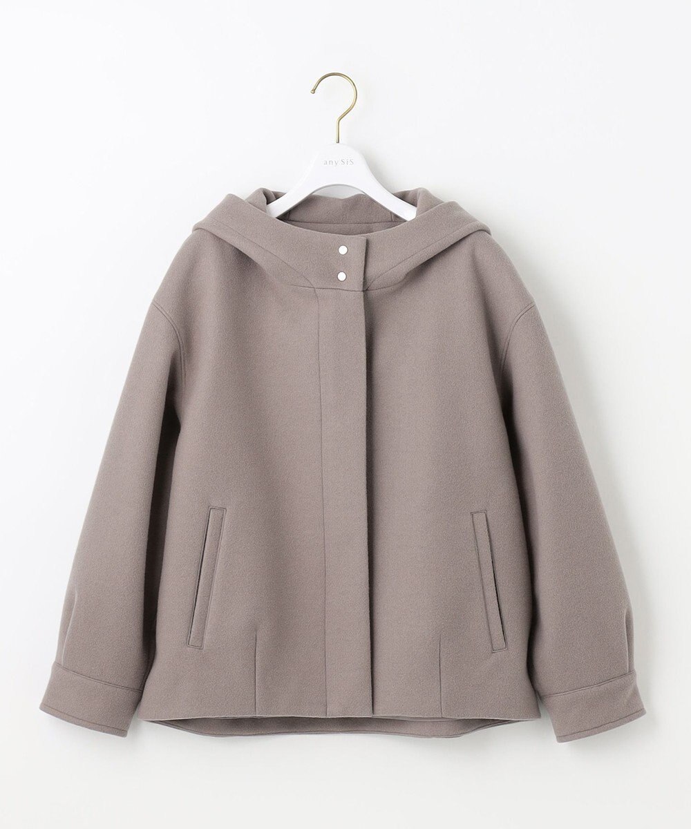ANY SIS ウールライクショート アウター 