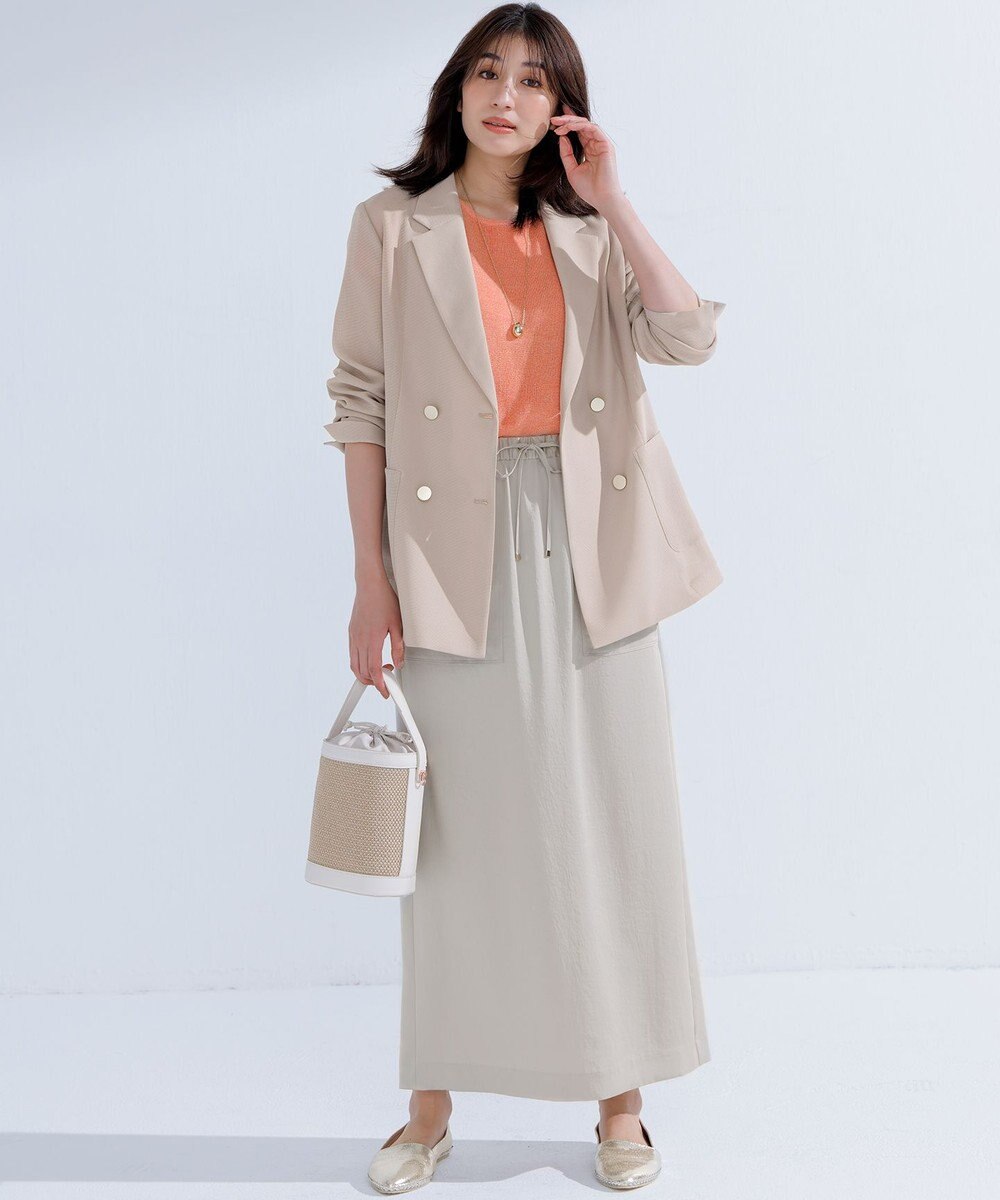 23区 【洗える】シャイニーシアー オーバーサイズ ニット 