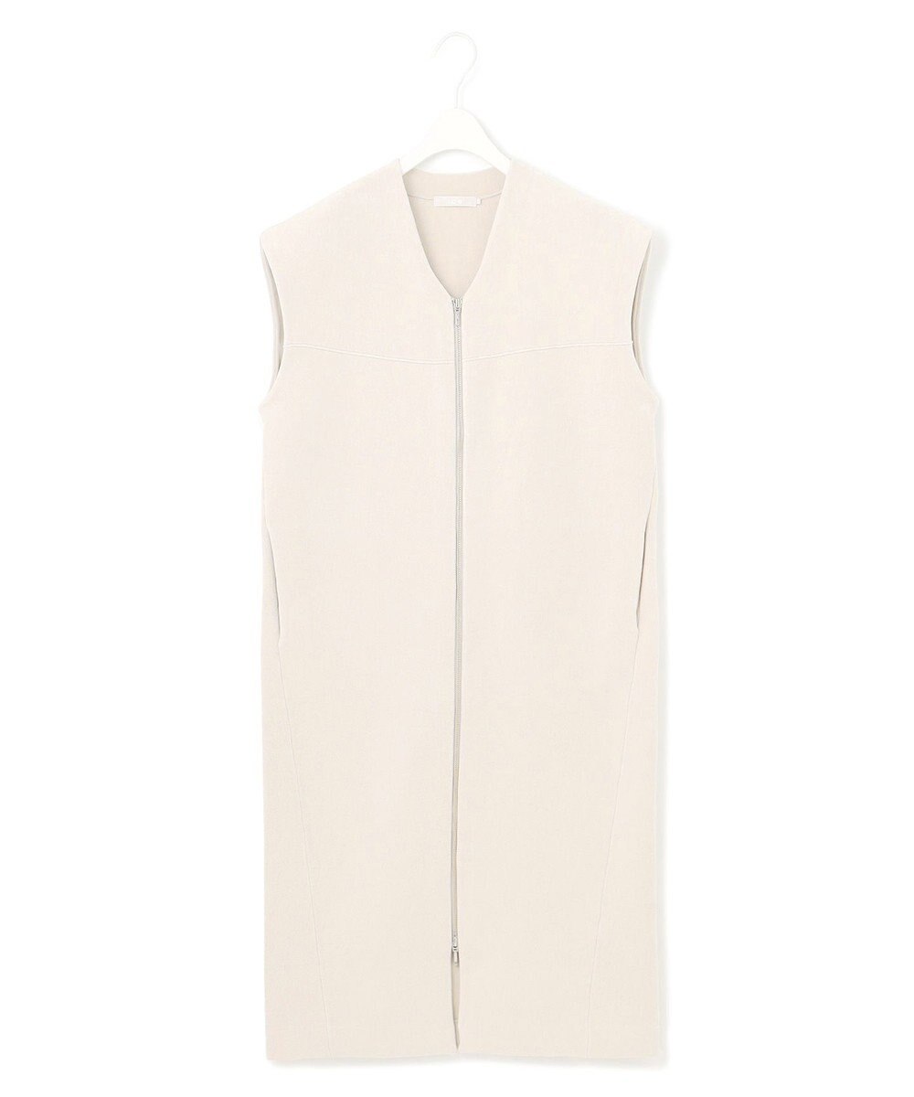 ICB 【洗える】コットンシェニール ジレワンピース 