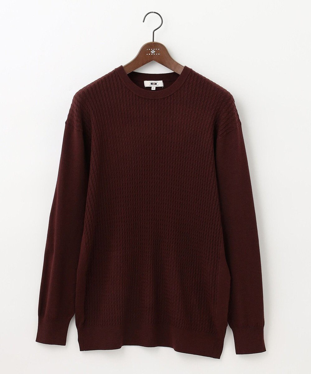 JOSEPH ABBOUD 【キングサイズ・チクチクしない/イージーケア】SNOWYクルーネックニット 