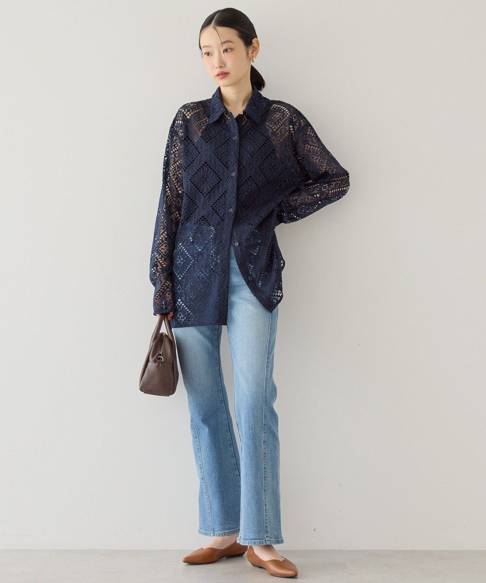 AMERICAN HOLIC レース長袖シャツ 