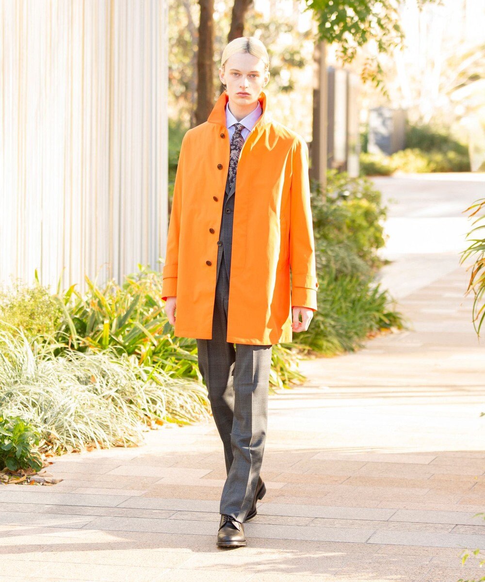 J.PRESS MEN 【驚きの軽さ / オンオフ兼用】【ストレッチ性 / 撥水機能 / 手洗い可】テクニカルライトポプリン カーコート 