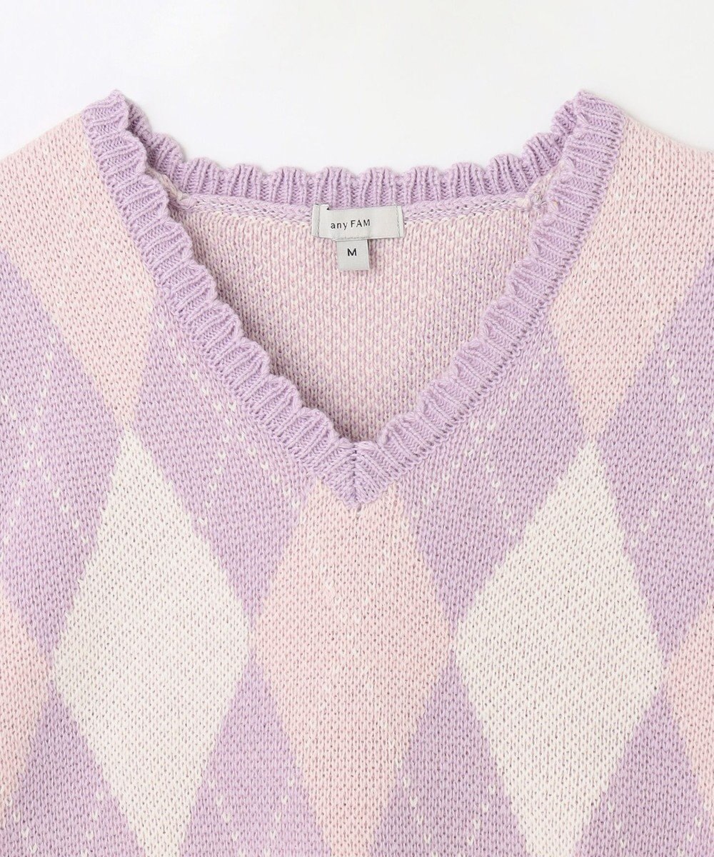 ANY KIDS アーガイル ニット ベスト 