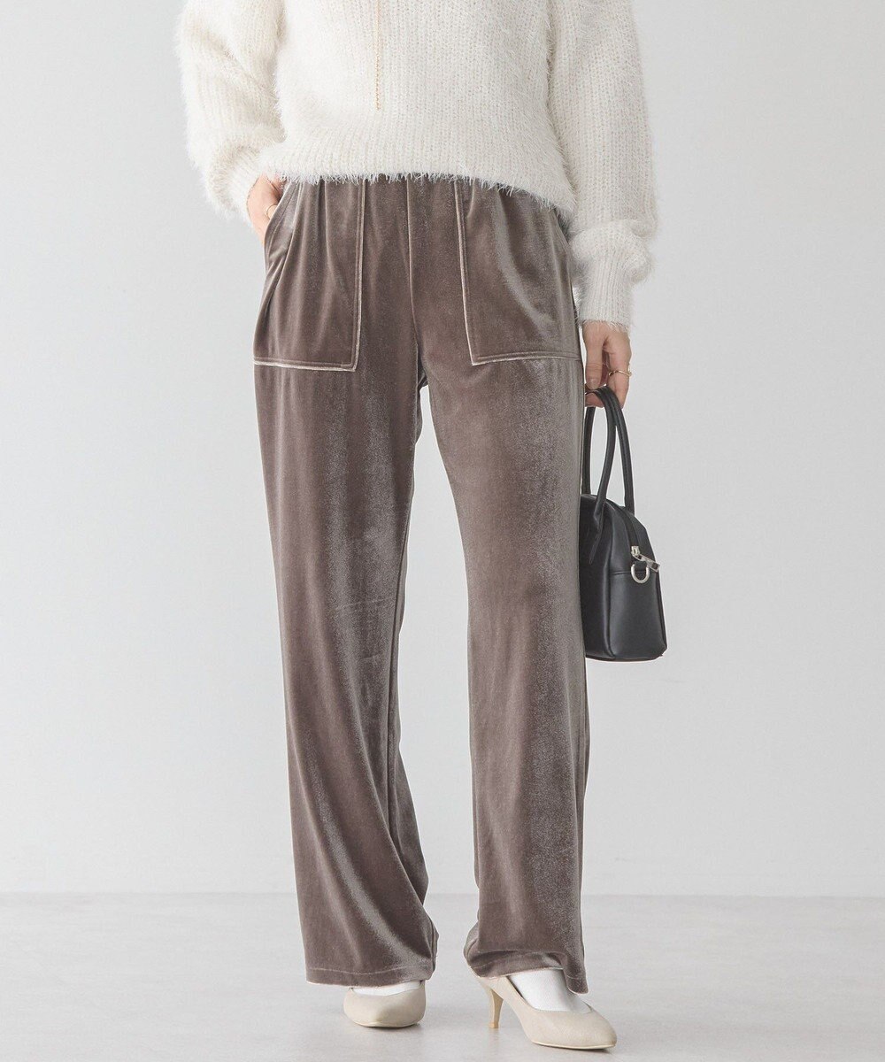 AMERICAN HOLIC ベロアベイカーリラックスパンツ 