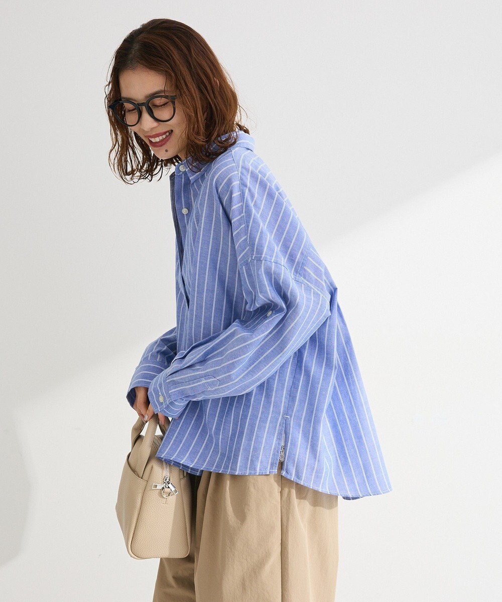 Green Parks 綿麻混シャツ 