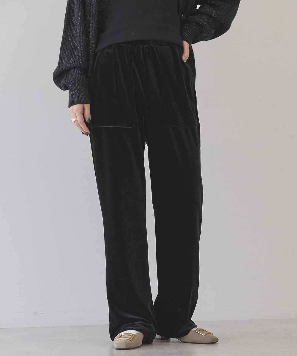 AMERICAN HOLIC ベロアベイカーリラックスパンツ 