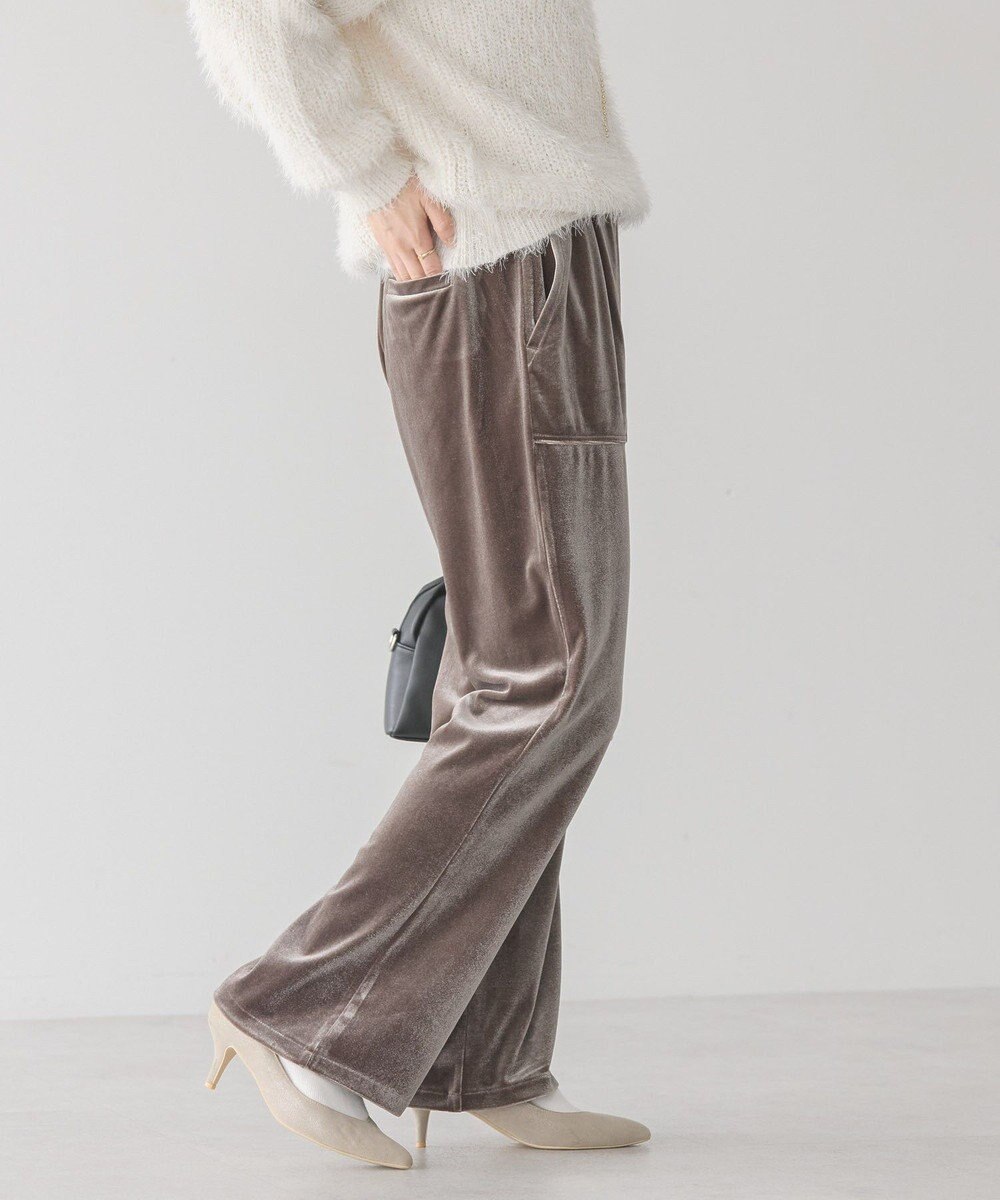 AMERICAN HOLIC ベロアベイカーリラックスパンツ 