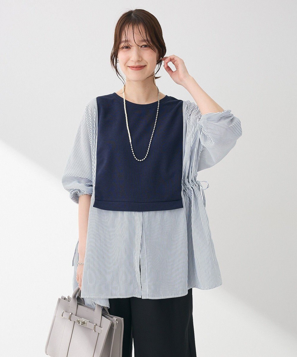 Green Parks 脇リボンドッキングチュニック 