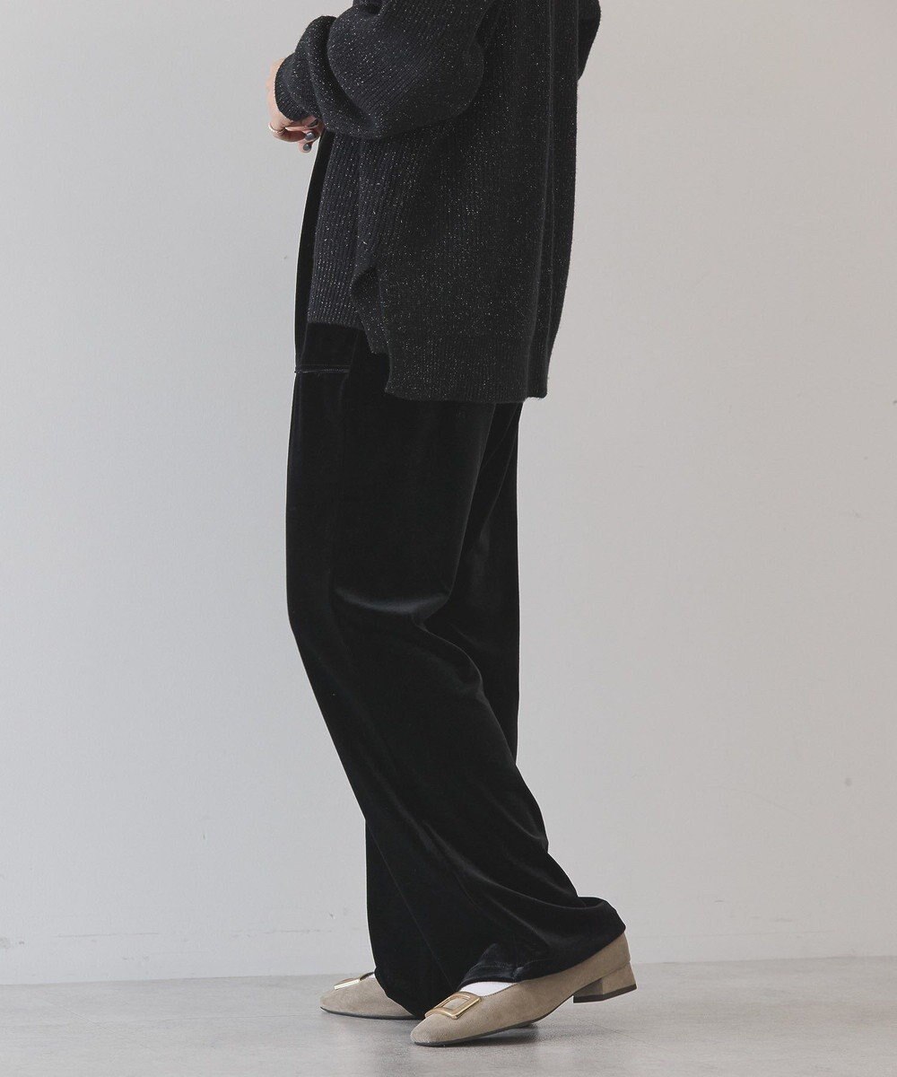 AMERICAN HOLIC ベロアベイカーリラックスパンツ 