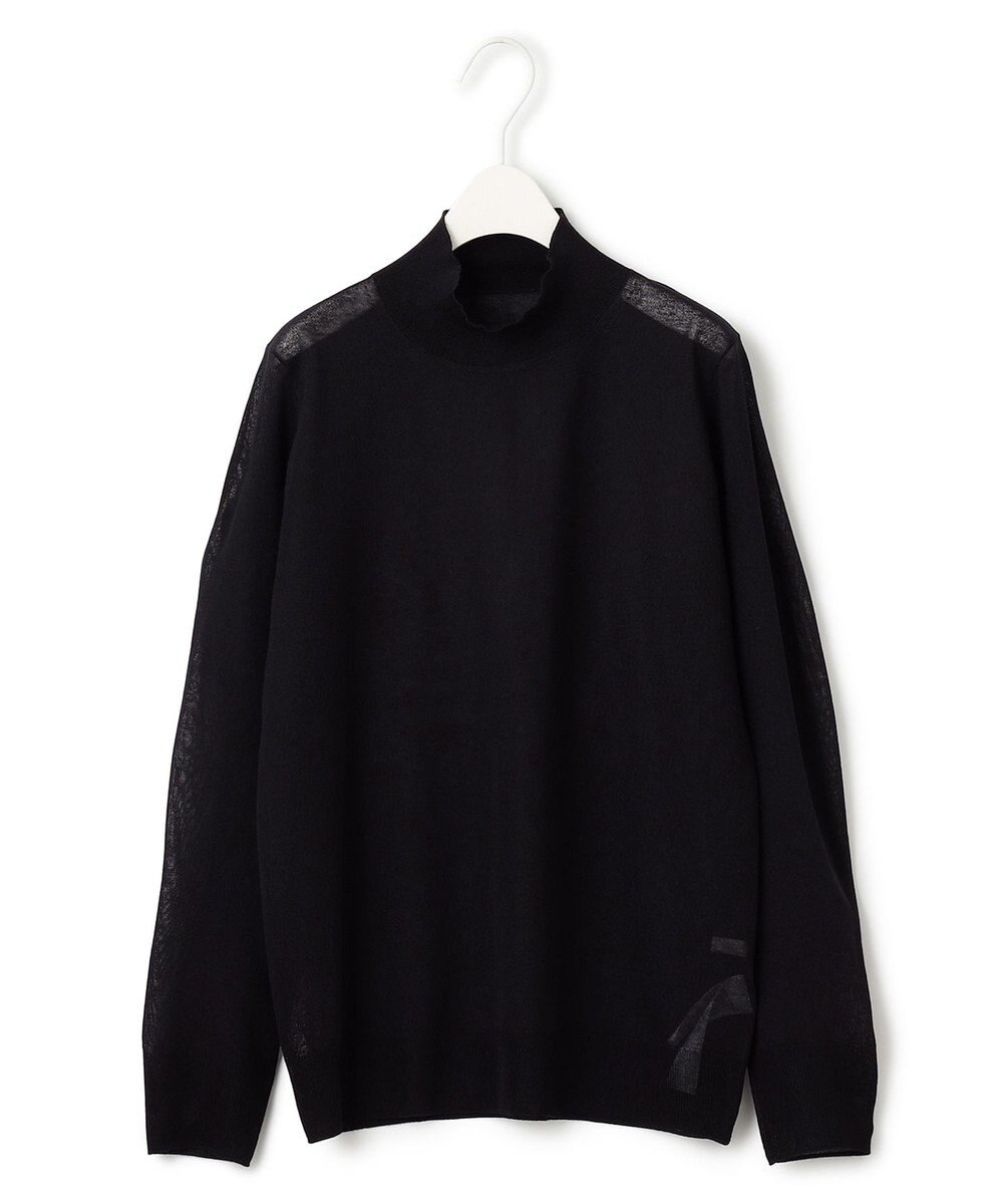 ICB 【洗える】ヴィスコースシアー ハイネックプルオーバー 