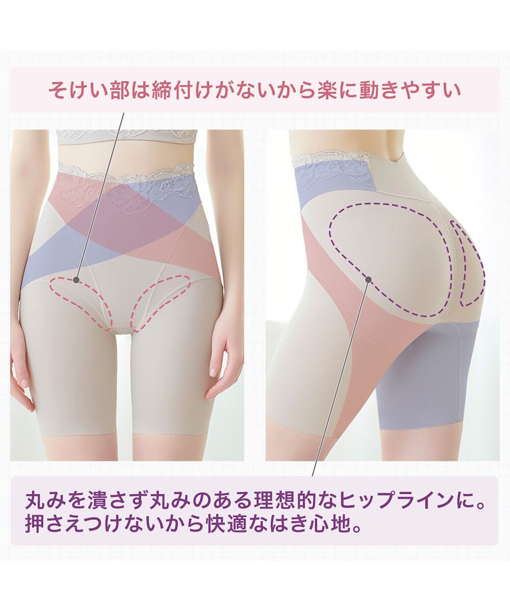 BRADELIS New York 【BRADELIS NewYork peace】ハイブリッドシェイプアップヘムガードル23 ソフトな履き心地でしっかり補正 