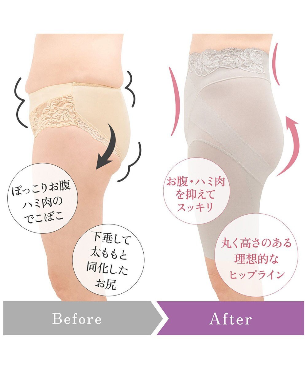 BRADELIS New York 【BRADELIS NewYork peace】ハイブリッドシェイプアップヘムガードル23 ソフトな履き心地でしっかり補正 