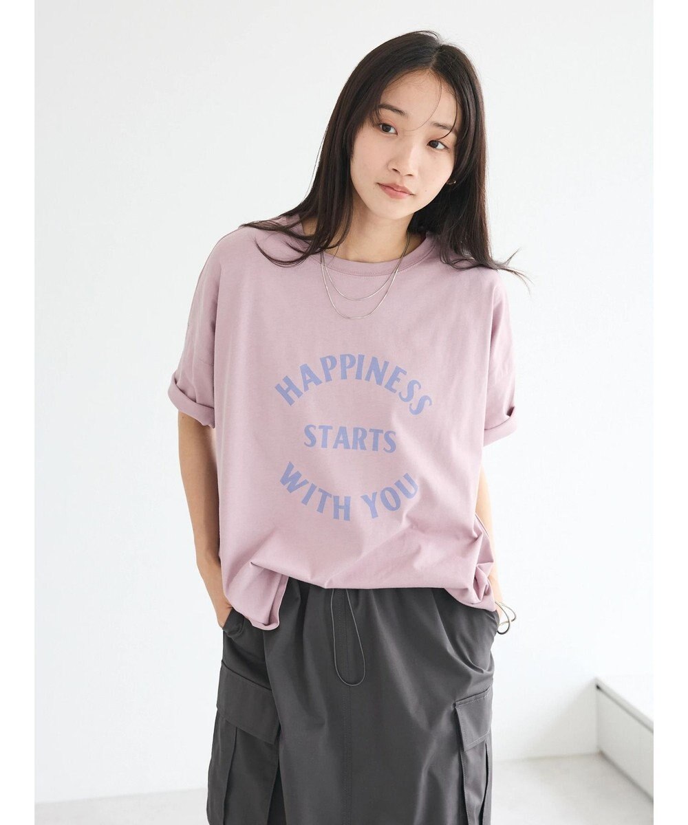 CRAFT STANDARD BOUTIQUE シルケット天竺　ロゴＰＴ裾ラウンドチュニックＳ／Ｓ 