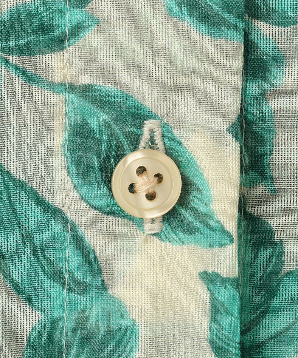 自由区 ハーバリウムフラワープリント ブラウス 