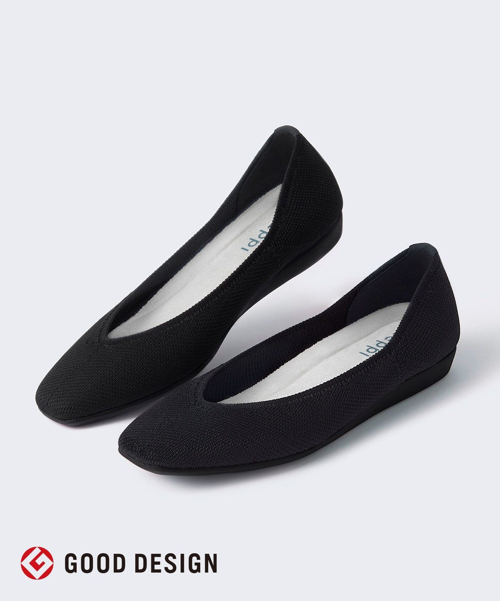 steppi 【洗える/撥水】 トリムスクエア パンプス 