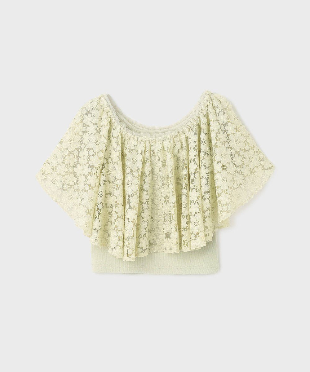 GRACE CONTINENTAL レースケープカットトップ 