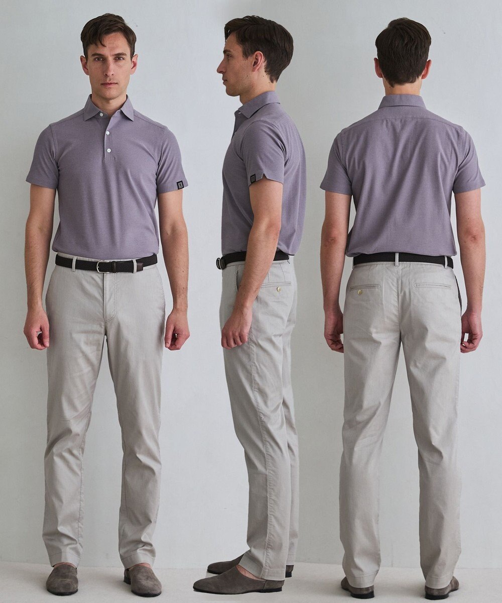 GOTAIRIKU チノ以上スラックス未満のドレス感【接触冷感/吸水速乾/ストレッチ】クールモーション コットンパンツ 