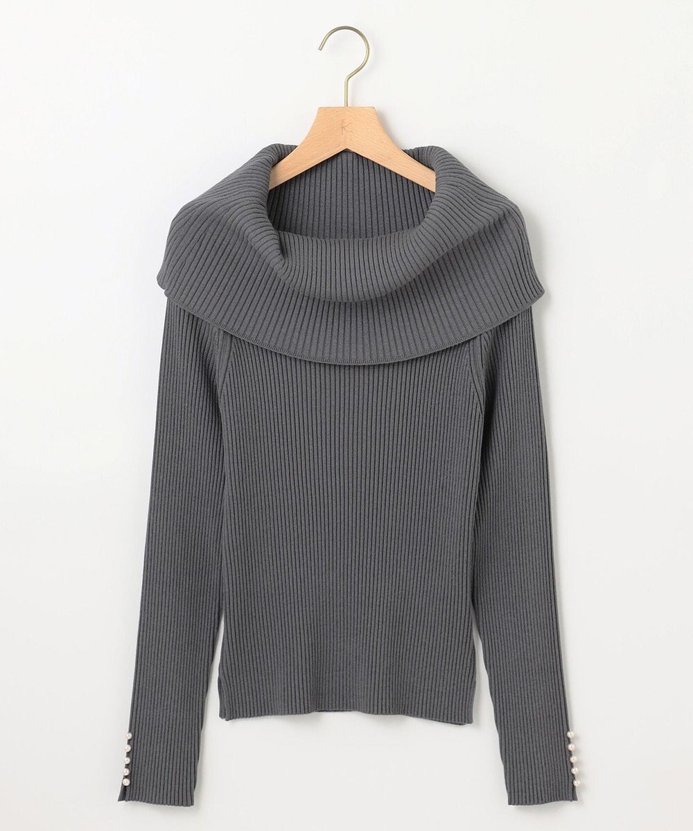 組曲 L 【WEB限定】ELENAオフショル風 ニットプルオーバー 