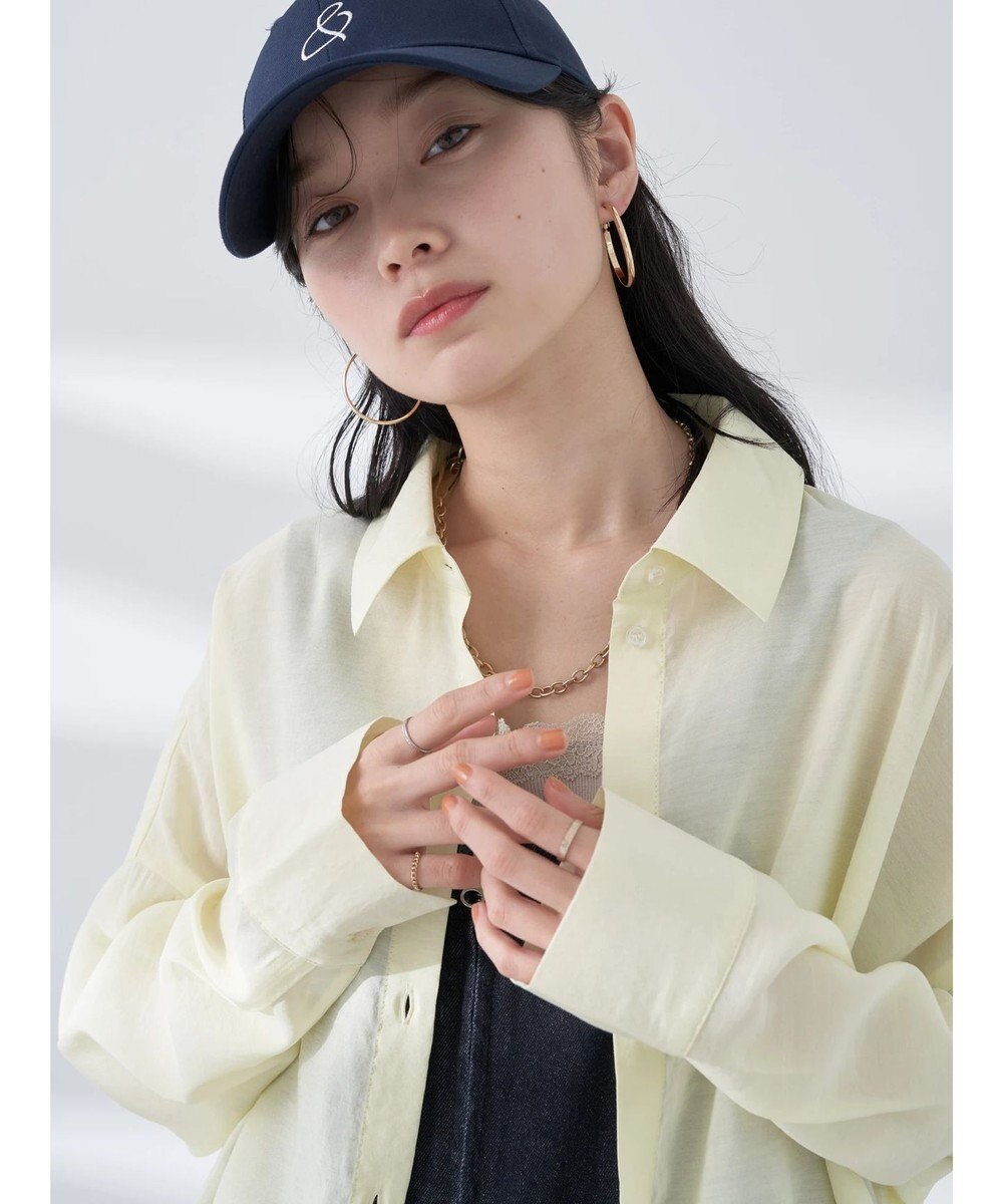 earth music&ecology ドロスト羽織シャツ 