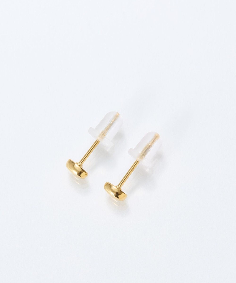 Phoebe 【金属アレルギー対応】メタルビーンズピアス　ゴールド/サージカルステンレス 