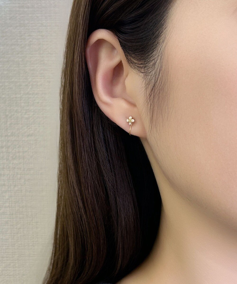 Phoebe 【痛くないシリーズ/金属アレルギー対応】タイニーフローラライトフィットイヤリング/サージカルステンレス ゴールド 