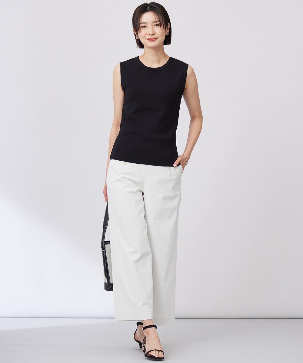 J.PRESS LADIES 【WEB限定カラーあり・洗える】FINE SLEEVELESS ニット タンクトップ 