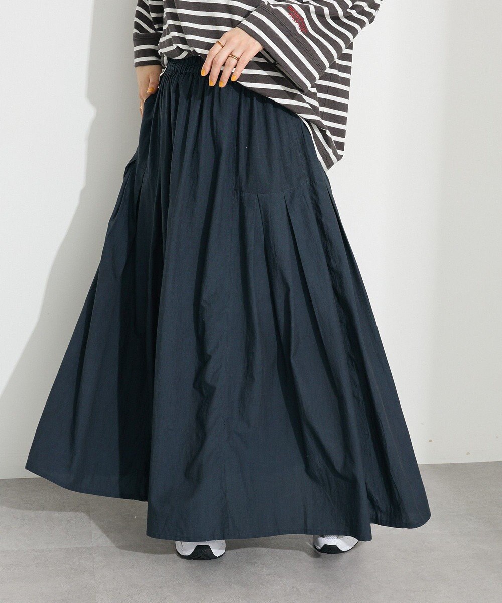 CRAFT STANDARD BOUTIQUE インド綿サイドタック切り替えスカート 