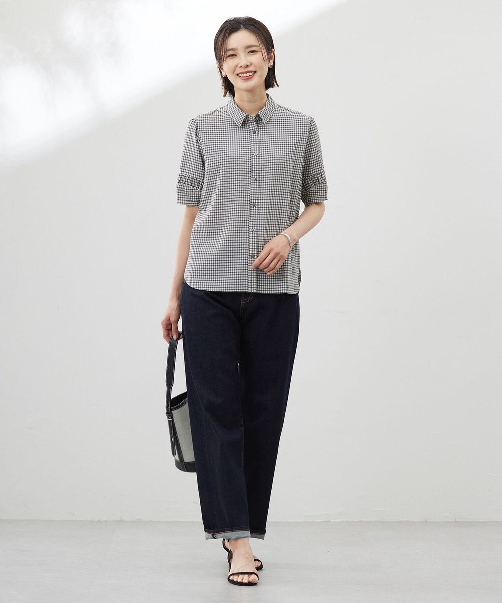 J.PRESS LADIES 【洗える】BASIC STRETCH DENIM ボーイフィット パンツ 