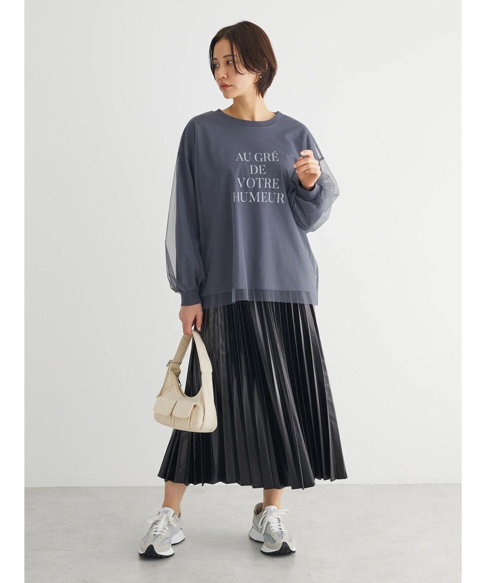 Green Parks ・ＥＬＥＮＣＡＲＥ　ＤＵＥ　メタリックプリーツスカート 