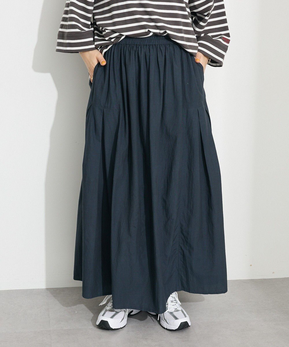 CRAFT STANDARD BOUTIQUE インド綿サイドタック切り替えスカート 