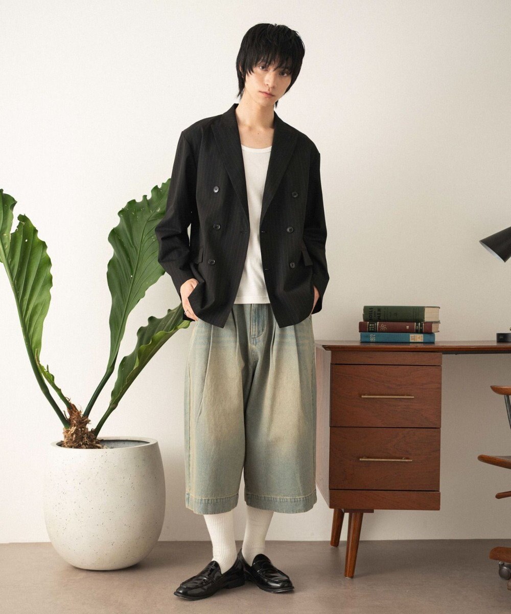 WEGO 【フォーマル/セットアップ対応】ダブルテーラードジャケット 