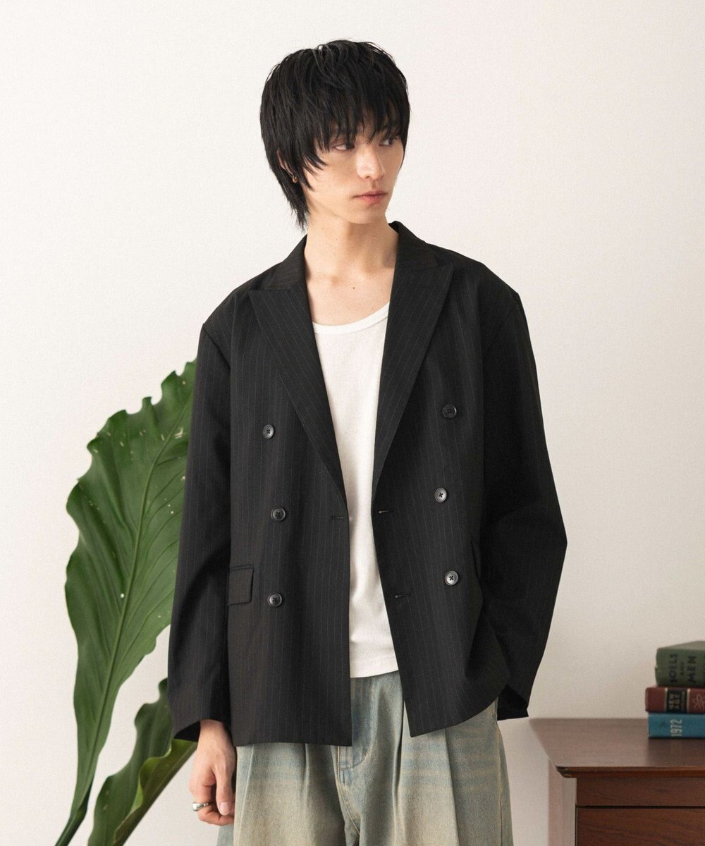 WEGO 【フォーマル/セットアップ対応】ダブルテーラードジャケット 