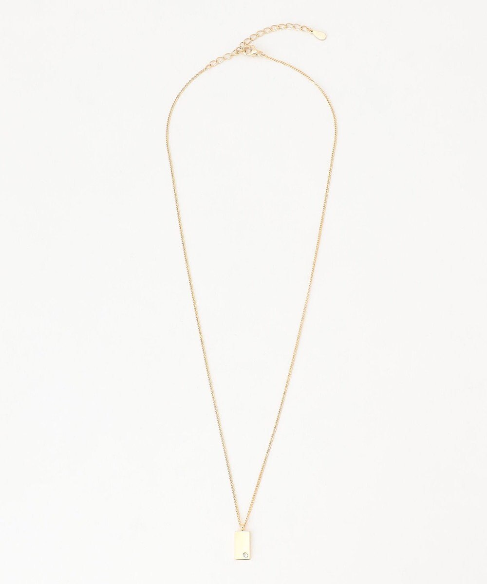 ICB 【SILVER925】メレダイヤモンド プレートネックレス 