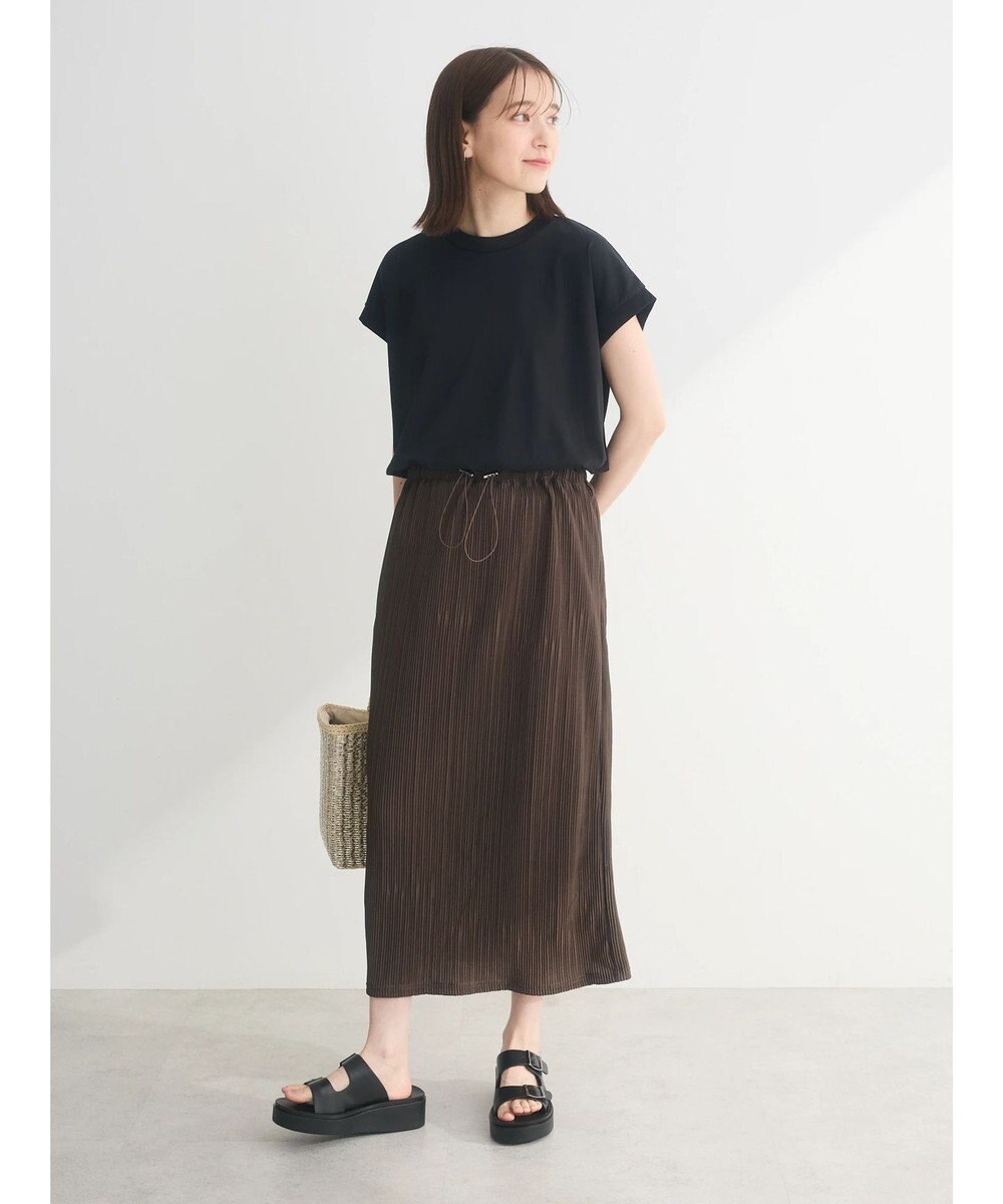 Green Parks プリーツドッキングフレンチワンピース 