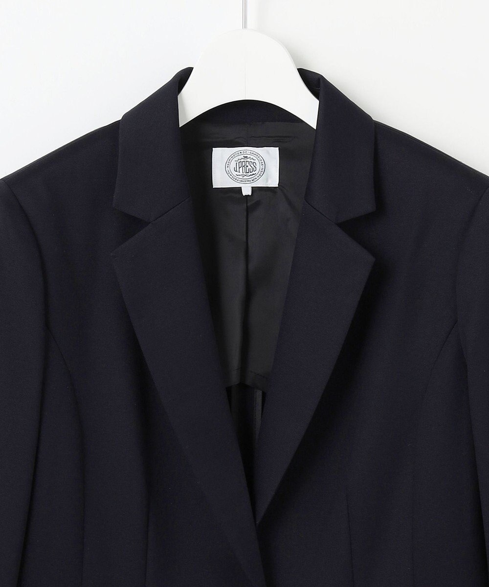 J.PRESS LADIES 【セットアップ対応・洗える・抗菌防臭】T/Cポンチ テーラード ジャケット 