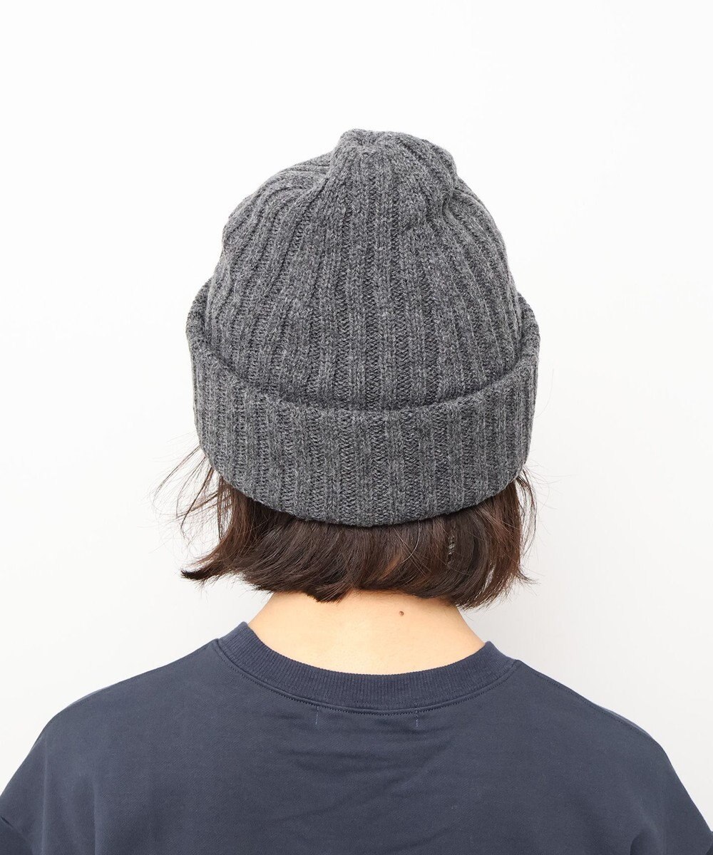 WHITE MAILS 【UNISEX】WOOL PAPER DOUBLE KNIT リブビーニー 