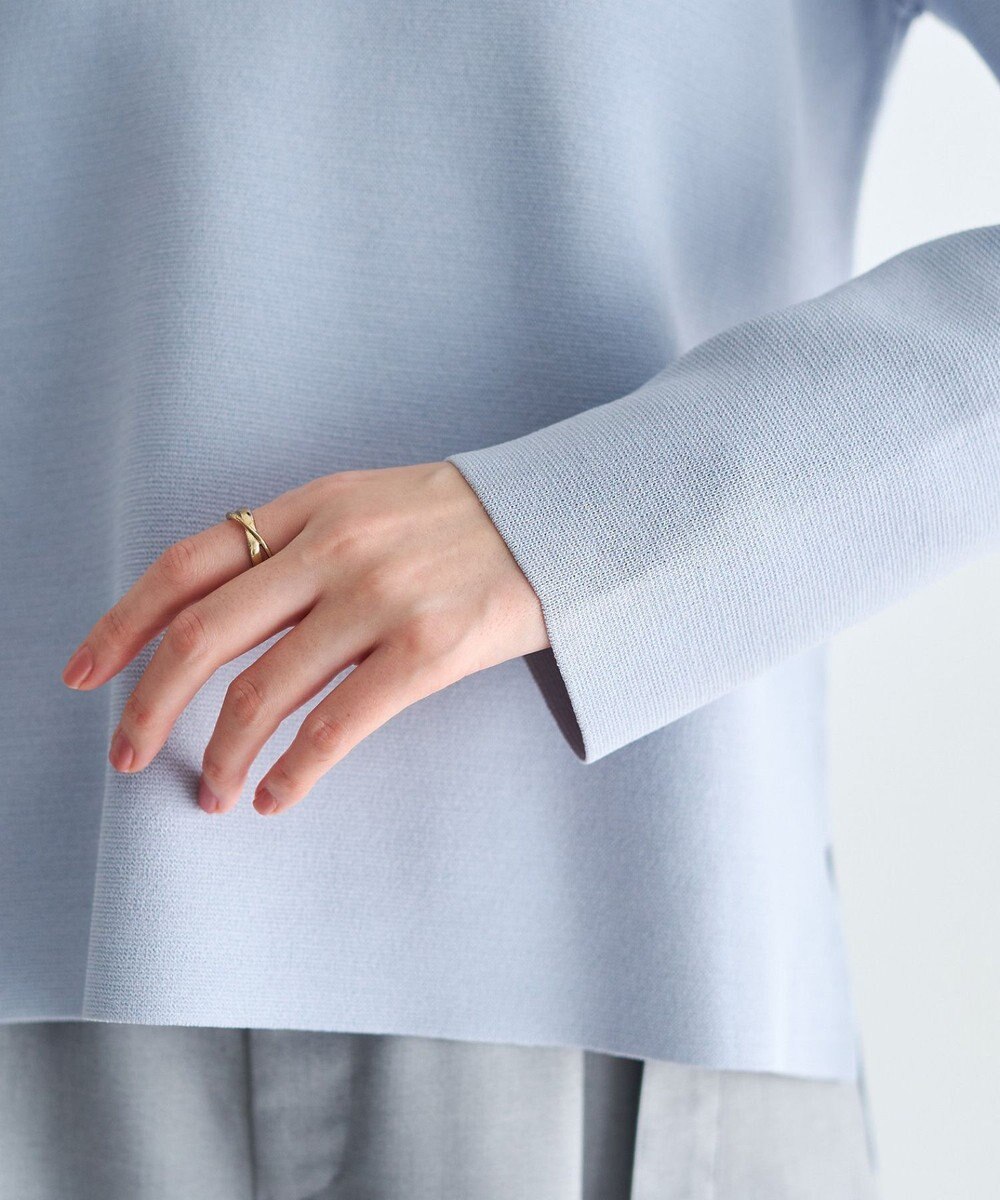 YECCA VECCA 2way襟付きレースニット 